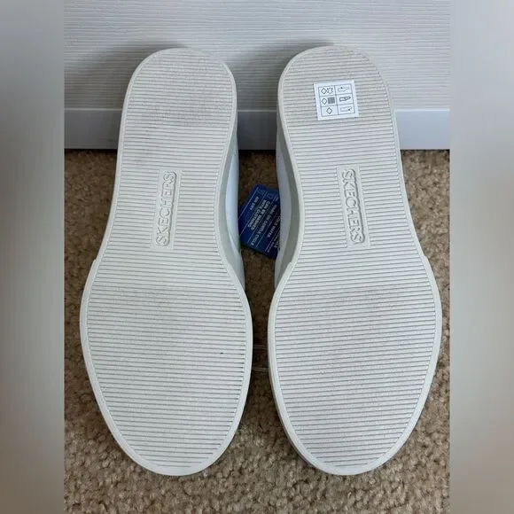 NWT Skechers Womens Court Classics Eden LX White/Pink/Green Shoes Sz7.5 - Picture 8 of 11